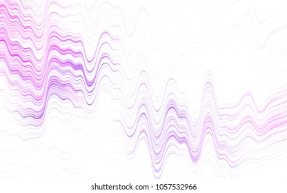 Light Red vector pattern with lines, ovals. A vague circumflex abstract illustration with gradient. New composition for your brand book.