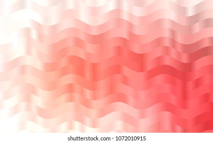 Light Red vector pattern with lines, ovals. Shining illustration, which consist of blurred lines, circles. Brand-new design for your ads, poster, banner.