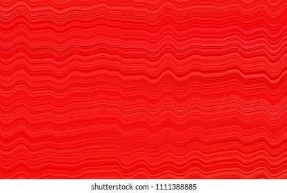 Light Red vector pattern with lines, ovals. A completely new color illustration in marble style. A completely new template for your business design.