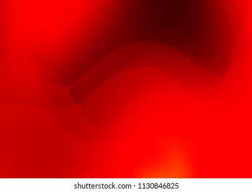 Light Red vector pattern with lines, ovals. A vague circumflex abstract illustration with gradient. Marble style for your business design.