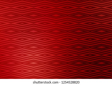 Light Red vector pattern with lines, rectangles. Glitter abstract illustration with colorful lines, rhombuses. Backdrop for TV commercials.