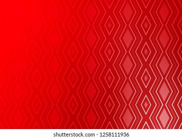 Light Red vector pattern with lines, rectangles. Colorful lines, squares on abstract background with gradient. Smart design for your business advert.