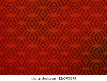 Light Red vector pattern with lines, rectangles. Colorful decorative design in simple style with lines, rhombuses. Pattern for ads, posters, banners.