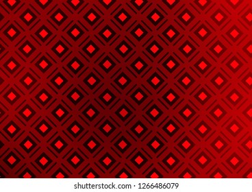 Light Red vector pattern with lines, rectangles. Colorful decorative design in simple style with lines, rhombuses. Smart design for your business advert.