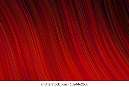 Light Red vector pattern with lines, ovals. Shining crooked illustration in marble style. Pattern for your business design.