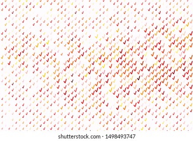 Light Red vector pattern with lines. Glitter abstract illustration with wry lines. Template for cell phone screens.