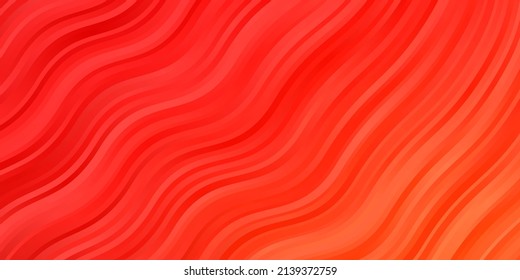 Light Red vector pattern with lines. Colorful illustration in abstract style with bent lines. Best design for your ad, poster, banner.