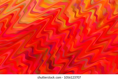 Light Red vector pattern with liquid shapes. Modern gradient abstract illustration with bandy lines. Marble style for your business design.