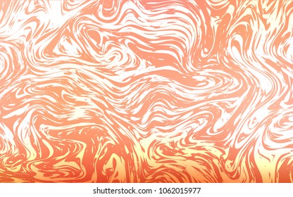 Light Red vector pattern with liquid shapes. Colorful illustration in abstract marble style with gradient. A completely new template for your business design.