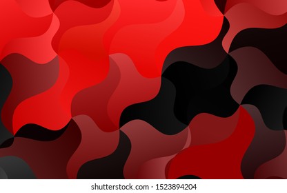 Light Red vector pattern with liquid shapes. Shining crooked illustration in marble style. Marble style for your business design.