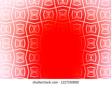 Light Red vector pattern with narrow lines. Modern geometrical abstract illustration with staves. Best design for your ad, poster, banner.