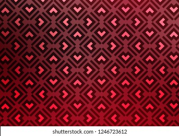 Light Red vector pattern with narrow lines. Decorative shining illustration with lines on abstract template. Smart design for your business advert.