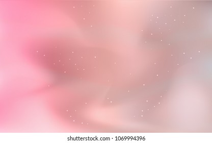 Light Red vector pattern with night sky stars. Shining illustration with sky stars on abstract template. Best design for your ad, poster, banner.