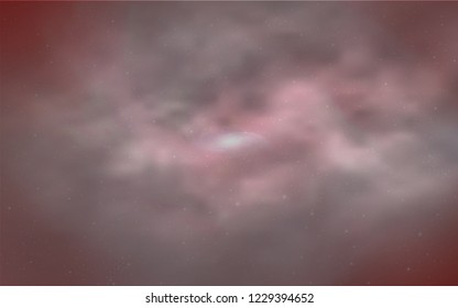 Light Red vector pattern with night sky stars. Modern abstract illustration with Big Dipper stars. Template for cosmic backgrounds.