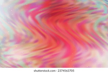 Light Red vector pattern with night sky stars. Glitter abstract illustration with colorful cosmic stars. Pattern for futuristic ad, booklets.