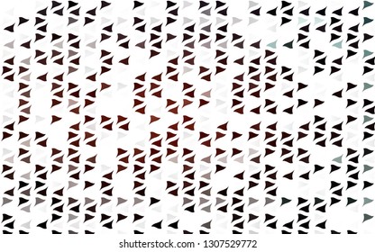 Light Red vector pattern in polygonal style. Illustration with set of colorful triangles. Template for wallpapers.