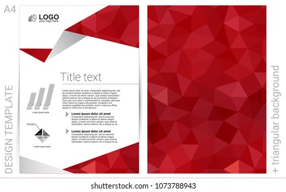 Light Red vector  pattern for posters. Booklet with textbox on colorful abstract background. Beautiful design for cover of notepads.