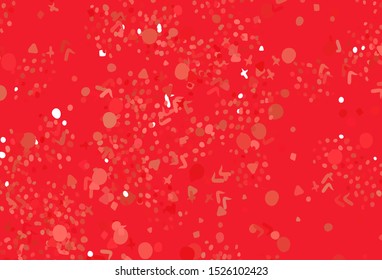 Light Red vector pattern with random forms. Simple colorful illustration with abstract gradient shapes. Best smart design for your business.