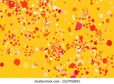 Light Red vector pattern with random forms. Simple colorful illustration with abstract gradient shapes. Best smart design for your business.