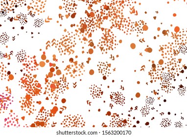 Light Red vector pattern with random forms. Simple colorful illustration with abstract gradient shapes. Elegant design for wallpapers.