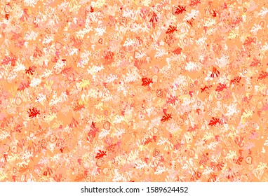 Light Red vector pattern with random forms. Modern abstract illustration with colorful random forms. Elegant design for wallpapers.