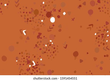 Light Red vector pattern with random forms. Modern abstract illustration with colorful random forms. Background for a cell phone.