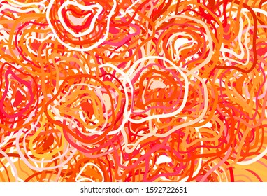 Light Red vector pattern with random forms. Illustration with colorful gradient shapes in abstract style. Best smart design for your business.