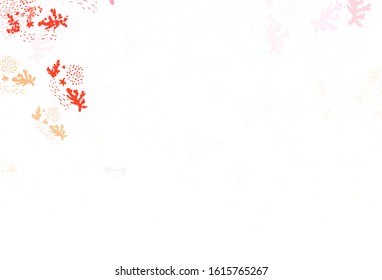 Light Red vector pattern with random forms. Modern abstract illustration with colorful random forms. Modern design for your business card.