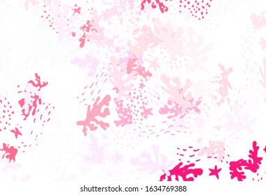 Light Red vector pattern with random forms. Simple colorful illustration with abstract gradient shapes. Background for a cell phone.