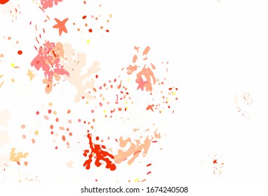 Light Red vector pattern with random forms. Decorative design in abstract style with random forms. Elegant design for wallpapers.