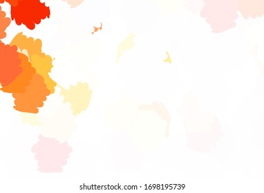 Light Red vector pattern with random forms. Decorative design in abstract style with random forms. Background for a cell phone.