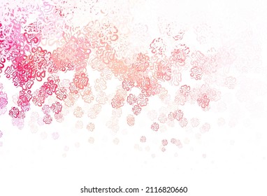 Light Red vector pattern with random forms. Simple colorful illustration with abstract gradient shapes. Modern design for your business card.