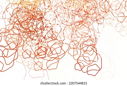 Light Red vector pattern with random forms. Decorative design in abstract style with random forms. Best smart design for your business.