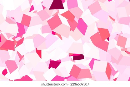 Light Red vector pattern with random forms. Decorative design in abstract style with random forms. Background for a cell phone.