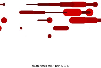 Light Red vector pattern with rounded lines. Modern geometrical abstract illustration with staves. The pattern can be used as ads, poster, banner for medicine.