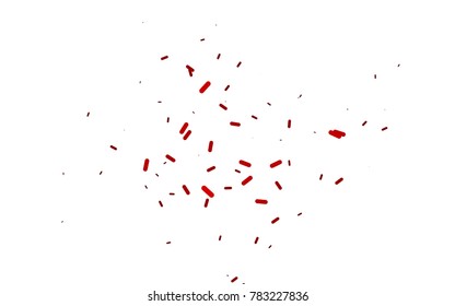 Light Red vector pattern with rounded lines. Shining colored illustration with rounded stripes. Best design for your ad, poster, banner.