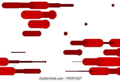 Light Red vector pattern with rounded lines. Modern geometrical abstract illustration with staves. The template can be used as a background.