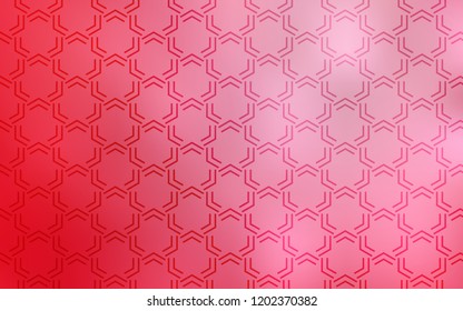 Light Red vector pattern with sharp lines. Shining colored illustration with sharp stripes. Best design for your ad, poster, banner.