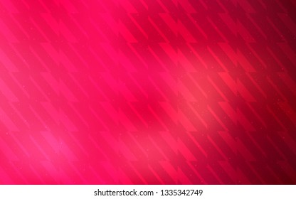 Light Red vector pattern with sharp lines. Shining colored illustration with sharp stripes. Smart design for your business advert.