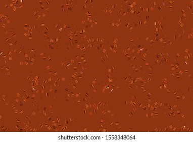 Light Red vector pattern with sharp lines, dots. Colorful shining illustration with lines on abstract template. Pattern for ads, posters, banners.