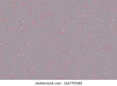 Light Red vector pattern with sharp lines, dots. Shining colored illustration with sharp stripes. Smart design for your business advert.