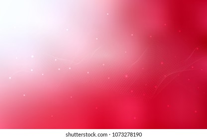 Light Red vector pattern with spheres. Modern abstract illustration with colorful water drops. The pattern can be used for aqua ad, booklets.