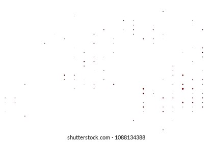 Light Red vector  pattern with spheres. Illustration with set of shining colorful abstract circles. The pattern can be used for beautiful websites.