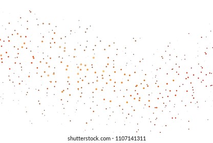 Light Red vector  pattern with spheres. Modern abstract illustration with colorful water drops. The pattern can be used for ads, leaflets of liquid.