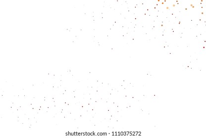 Light Red vector  pattern with spheres. Blurred decorative design in abstract style with bubbles. New design for ad, poster, banner of your website.