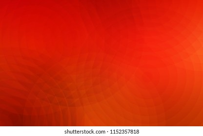 Light Red vector pattern with spheres. Glitter abstract illustration with blurred drops of rain. Pattern can be used as texture of wallpapers.