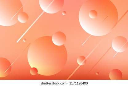 Light Red vector pattern with spheres. Beautiful colored illustration with blurred circles in nature style. New design for ad, poster, banner of your website.
