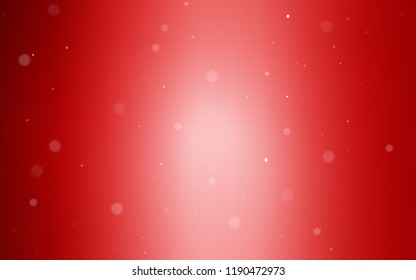 Light Red vector pattern with spheres. Abstract illustration with colored bubbles in nature style. Pattern can be used for ads, leaflets.