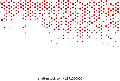 Light Red vector pattern with spheres. Blurred decorative design in abstract style with bubbles. Design for posters, banners.