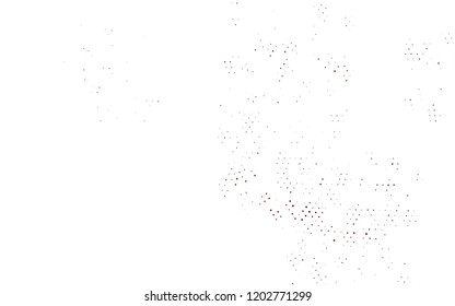 Light Red vector pattern with spheres. Modern abstract illustration with colorful water drops. Pattern of water, rain drops.